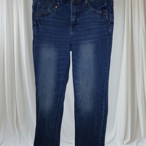 Democracy Dark Blue Straight Leg Jeans